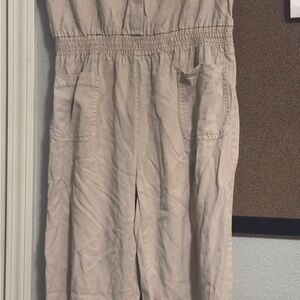 Zara Light Tan Jumpsuit